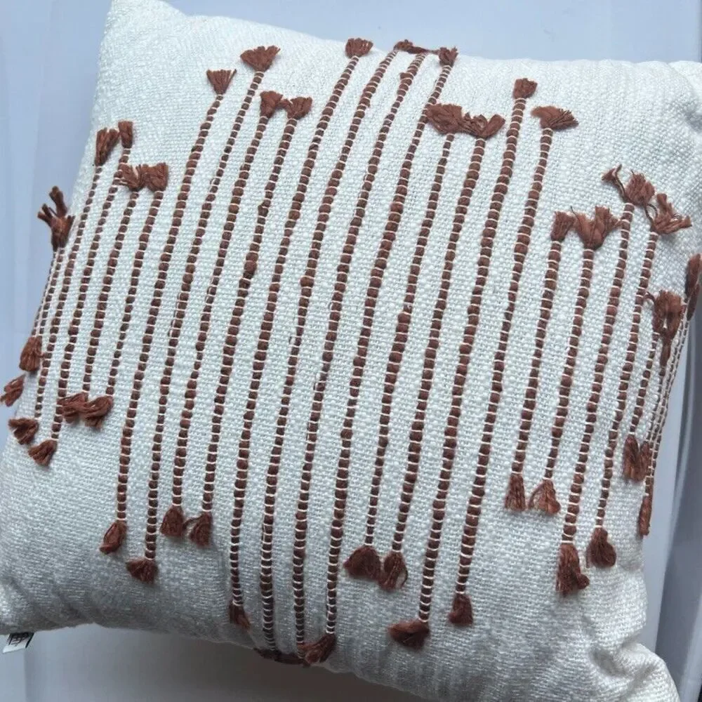 Hearth & Hand Magnolia Home Multi Texture Dash Throw Pillow NEW